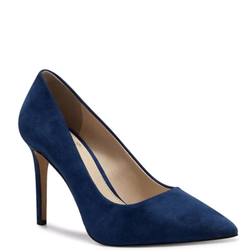 Vince Camuto Savilla Pump Deep Blue True Suede Size 8